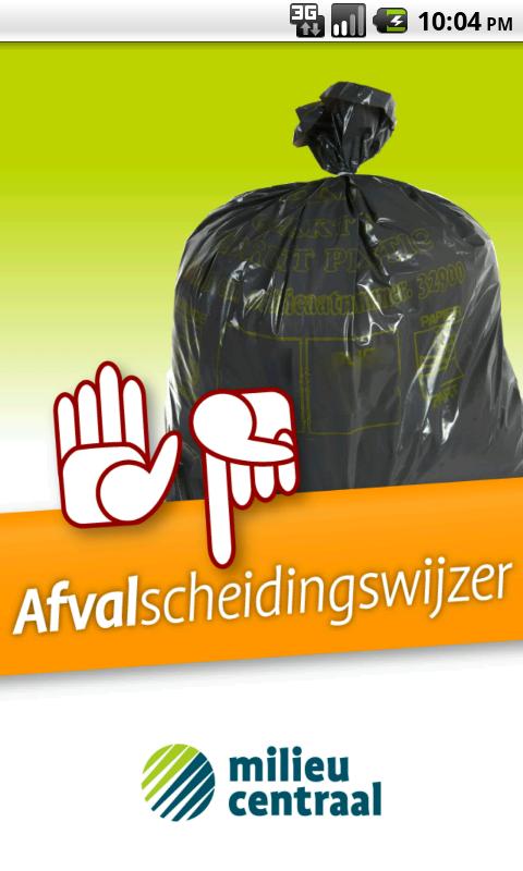 Poster van milieu centraal met afvalscheidingwijzer