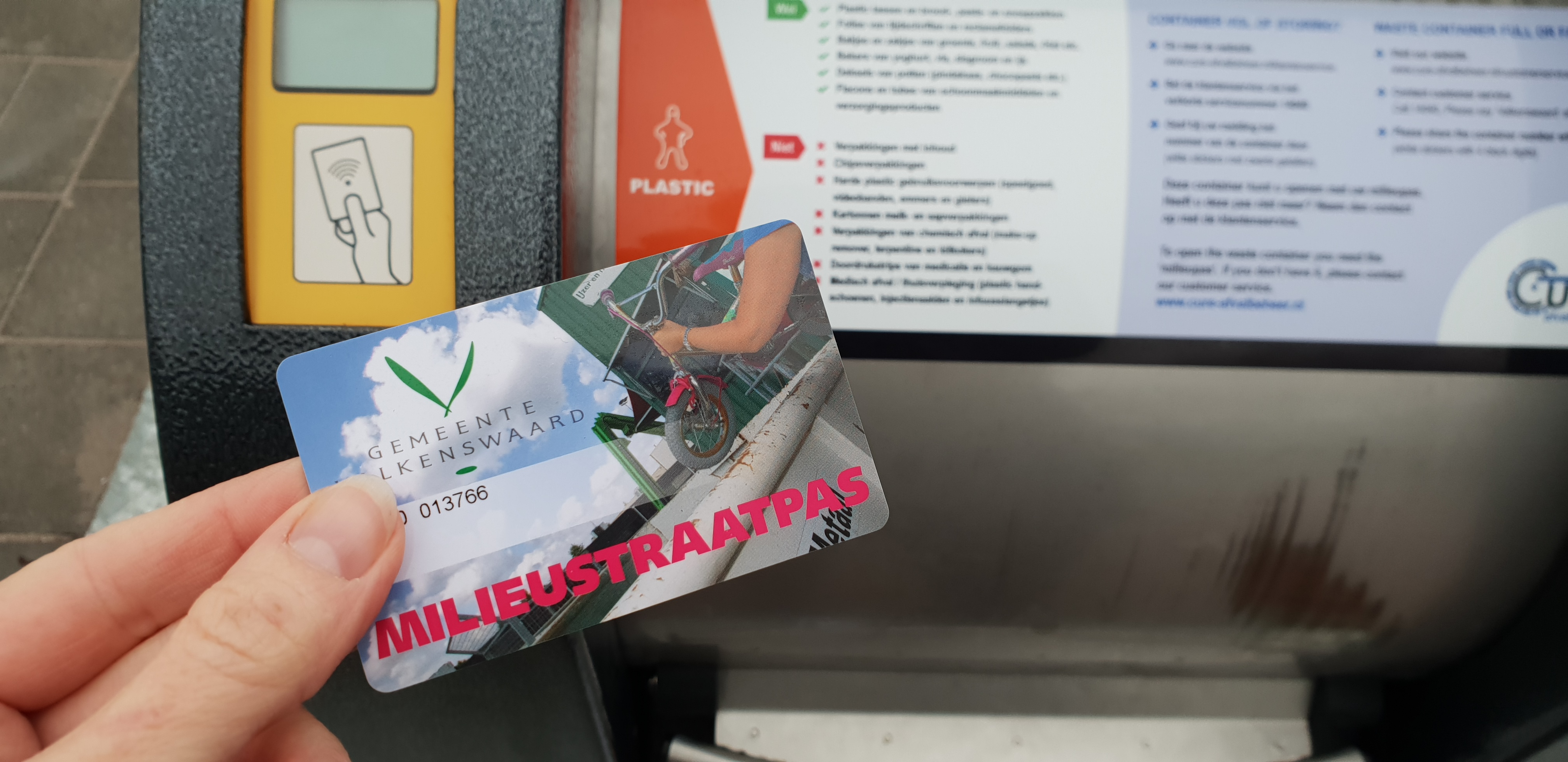 milieustraatpas valkenswaard
