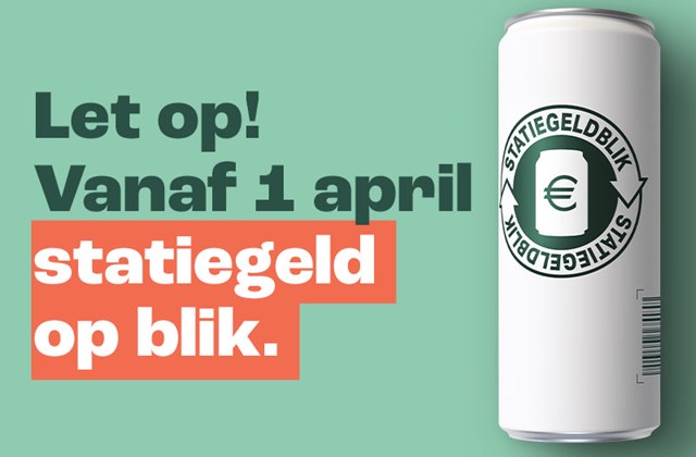 Vanaf 1 april statiegeld op blikjes